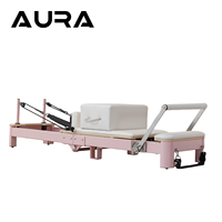 Reformer de Pilates en aluminium léger et durable pour studio de Pilates, exercices corporels, facile à déplacer avec roues intégrées, garantie de 3 ans