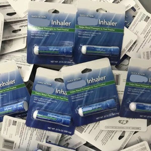 НАЗАЛЬНЫЕ ингаляторы, голубой пластмассовый назальный Ингалятор, частная марка, травяные НАЗАЛЬНЫЕ ингаляторы - Product Image 4