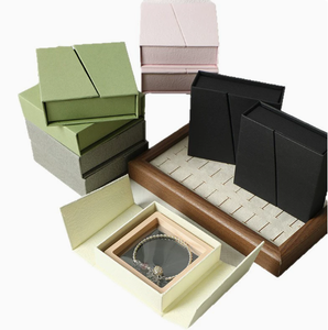 Caja de joyería de papel rígido de doble puerta, caja de regalo de cartón duro, caja de joyería, caja de papel artístico - Product Image 4