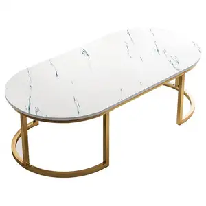 유럽 스타일 엔드 테이블 거실 세트 1 센터 장식 조각 긴 커피 테이블