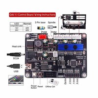 Machine de gravure laser CNC 3018 Pro Max de bureau, mini routeur pour le travail du bois, avec diode AI pour cadres photo, plaques, sous-verres, médailles pour chiens et projets DIY