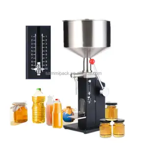 Novo A03 5-50ML/10-100ml Enchimento Manual Mel Pasta Garrafa Máquina De Enchimento Quantitativa