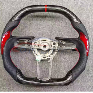 マツダスピード3スピード6 MX5 <span class=keywords><strong>MX</strong></span>-<span class=keywords><strong>5</strong></span>ミアタカーボンファイバーステアリングホイールLEDライトRPMディスプレイレザーアルカンターラスエードフォージ用
