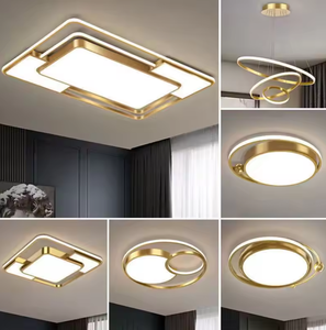 Nueva llegada redonda inteligente sala de estar accesorios acrílico candelabro colgante moderno LED luces de techo - Product Image 6