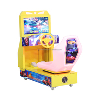 Machine de jeu d'arcade de course vidéo électronique pour enfants en plastique métallique durable