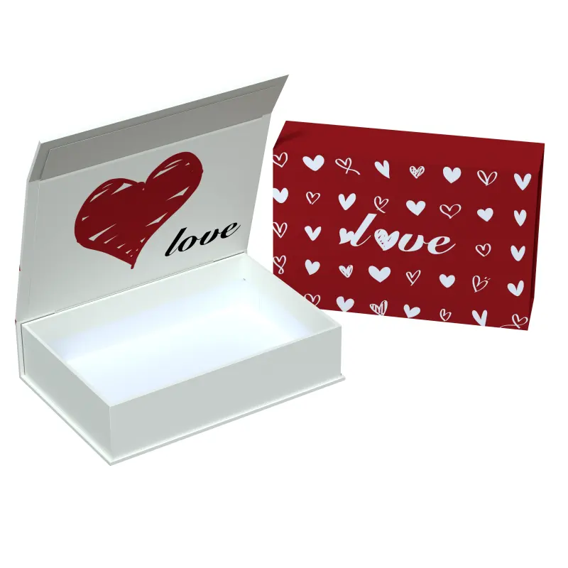 उत्सव लाल वैलेंटाइन दिवस मातृ दिवस जन्मदिन उपहार बॉक्स कपड़े सौंदर्य प्रसाधन आभूषण सेट पैकेजिंग आश्चर्य प्रेम उपहार बॉक्स