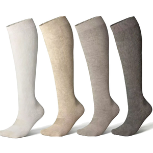 Chaussettes <span class=keywords><strong>de</strong></span> compression en fibre <span class=keywords><strong>de</strong></span> bambou 2026 pour femmes et hommes, hauteur genou, à compression graduée, pour la course, le jogging, le sport et la circulation sanguine - Product Image 2