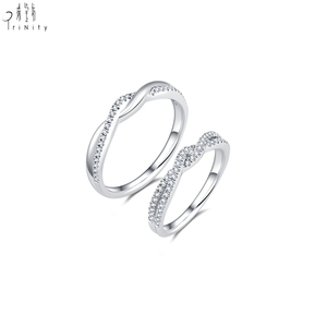 แหวนเพชรแท้ทองคำ 18K สไตล์หรูหราทันสมัย เรียบง่าย เหมาะสำหรับใส่ทุกวัน - Product Image 3