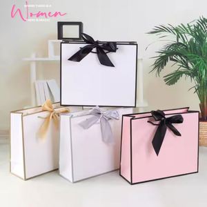 Free Sample Gift <b>Wrapping</b> <b>Paper</b> Bag Clothing Shopping Bag Custom Gift <b>Paper</b> Bags with Handles - Product Image 4