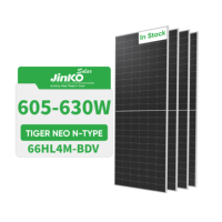 Pilihan Terbaik Panel Surya Monokristalin Jinko Tiger Neo JKM66HL4M-BDV 620W N-Type TOPCon Bifacial 630Watt Original untuk Bisnis