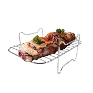 Accessoires pour friteuse à air - Ensemble de grille pour friteuse à air, grille à double couche multifonction avec brochettes / bâtonnets de <span class=keywords><strong>barbecue</strong></span> - Product Image 4