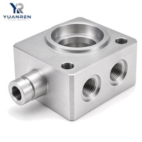 Support de bras cylindrique en aluminium moulé sur mesure OEM avec fente à bride, pièce mécanique moulée en forme de L pour machines industrielles