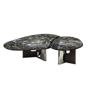 Mesa elíptica de piedra de lujo Muebles de piedra de primera calidad para <span class=keywords><strong>hotel</strong></span> y hogar Mesas de comedor elegantes Fabricante superior - Product Image 6