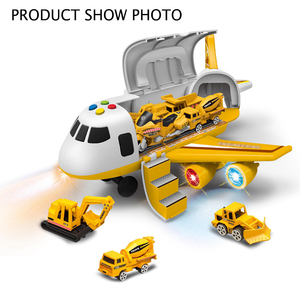 3 Gói Đồ Chơi Xe Tải Đúc Trong Máy Bay Ma Sát Hoạt Động Bằng Pin Có Chức Năng Đèn Nghe Nhạc - Product Image 2