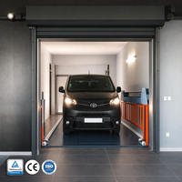 Ascenseur de garage souterrain à double pont pour voitures, équipement de stationnement, élévateur de voiture à 4 poteaux