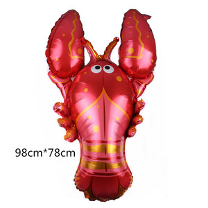 Globos de Vida Marina delfín caballito de mar langosta <span class=keywords><strong>pez</strong></span> tiburón <span class=keywords><strong>globo</strong></span> de papel de aluminio decoración de fiesta - Product Image 6