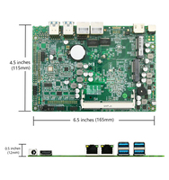 Nouvelle carte mère industrielle sans ventilateur pour serveur Mini ITX 4 pouces, Intel I3 6100U, DDR3 monocanal, SATA, 8 Go / USB, directement de l'usine