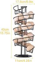 Support de rangement pour œufs en métal de haute qualité, non pliable, étagère de rangement en fil métallique, organisateur d'œufs de cuisine, présentoir, rangement pour épices