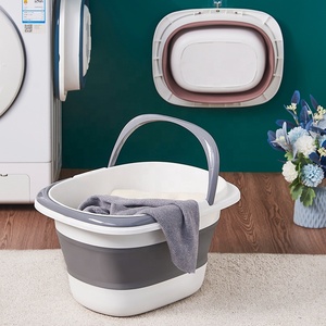 Panier à linge pliable en plastique PP pour la salle de bain et la <span class=keywords><strong>buanderie</strong></span>, tailles petites/grandes, <span class=keywords><strong>rangement</strong></span> pour vêtements sales - Product Image 5
