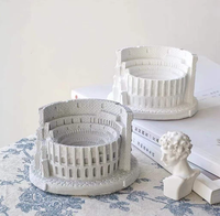 Diffuseur d'arômes créatif en pierre de plâtre Colisée romain, ensemble cadeau d'huiles essentielles, ornement parfumé