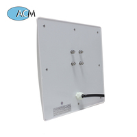 Lecteur RFID UHF longue portée 6m, passif, USB, RS232, sortie Wiegand, extérieur, IP67, antenne circulaire intégrée 8dBi, lecteur UHF intégré