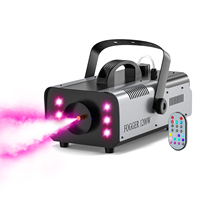 Machine à fumée 1200W RGB 6 LED colorées avec télécommande, effet de scène pour DJ, soirée, boîte de nuit, mariage