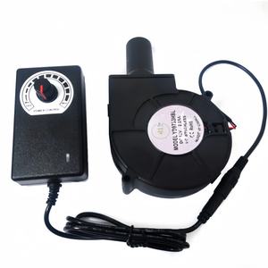 Ventilateur centrifuge haute vitesse 97mm DC 12V 24V 36V avec prise AC 3 vitesses contrôleur 9733 chauffage BBQ <span class=keywords><strong>petit</strong></span> ventilateur OEM - Product Image 2