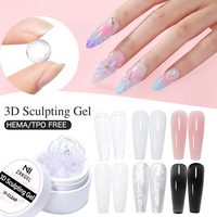 ZRKGEL Gel de Sculpture 3D 6 Couleurs Sans HEMA/TPO Antiadhésif pour Manucure DIY OEM ODM, Kit de Gel Constructeur pour Extension d'Ongles