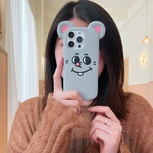 Ratón divertido de silicona de dibujos animados adecuado para IPhone16Promax/15/14/<span class=keywords><strong>13</strong></span> <span class=keywords><strong>funda</strong></span> protectora anticaída - Product Image 2
