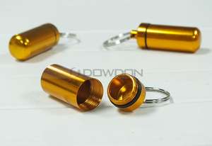 Estuche para Pastillas Geocache, Caja para Medicamentos, Frascos de Aluminio con Llavero - Product Image 4