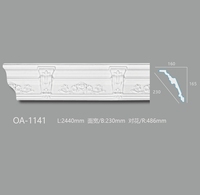 OA-1141 Moulures de Couronne pour Villa Européenne, Décoration Intérieure/Extérieure, Polyuréthane Léger et Durable, Écologique, Blanc, Hôpital
