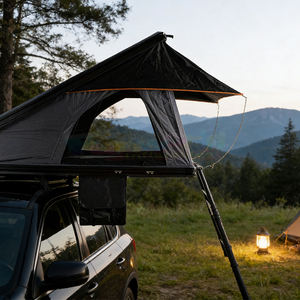 Carpa de techo ligera para 1-3 personas, tipo triángulo, para acampar al aire libre, con escalera. - Product Image 6