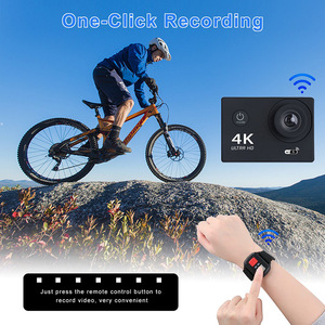 กล้องแอคชั่น 4K อัลตร้าเอชดี ไวไฟ กันน้ำได้ลึก 30 เมตร พร้อมรีโมทคอนโทรลและอุปกรณ์เสริมสำหรับกีฬาและการใช้งานกลางแจ้ง - Product Image 3