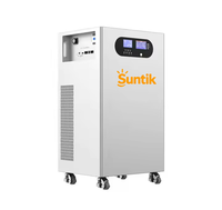 Système de stockage d'énergie Suntik 51.2V600AH LiFePO4 monté sur rack, empilable, système divisé 30kWh, hybride hors réseau et compatible réseau, protection IP65, BMS intelligent