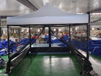 Aoxin personalizado 10x10 Gazebo dosel mosquitera puertas y ventanas para fiestas al aire libre y ferias