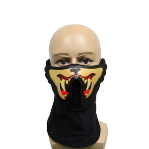 Offre Spéciale Halloween Fête Néon <span class=keywords><strong>EL</strong></span> Fil Lueur éclairer Son Activé LED Rave Masque Pour Le Festival - Product Image 5
