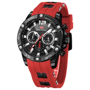 MINI FOCUS MF0349G orologi in Silicone di lusso cronografo sport orologio impermeabile per uomo moda orologio da polso personalizzato