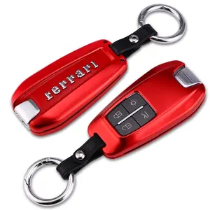 Nieuwe Metal Car Key Cover Voor Farrari Auto Key Case Houder Accessoire Zakje Sleutel Tas