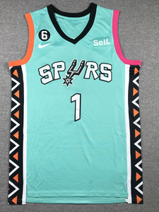 Nouveaux styles 2026, ventes chaudes et haute qualité, <span class=keywords><strong>maillot</strong></span> de basket-ball pour hommes brodé et cousu, San Antonio <span class=keywords><strong>Spurs</strong></span> Victor Wembanyama - Product Image 2