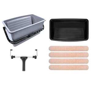 ROLLING DOG Juego de rodillos de pintura artística Pro Eggshell de 18 "-Poste ajustable, juego de bandejas de 2 texturas <span class=keywords><strong>para</strong></span> pintura de pared/<span class=keywords><strong>látex</strong></span> - Product Image 4