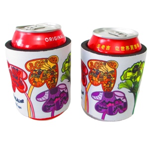 Wholesale High Quality Cheapest Logo Printed Promotional Neoprene Slap Wrap Can Cooler - Product Image 5