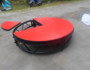 Escenario Móvil para Conciertos, Eventos y Bodas, Fácil de Instalar, Antideslizante, de Madera Contrachapada, con Altura Ajustable, en Venta - Product Image 6