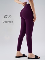 Leggings de sport pour femmes, taille haute, effet galbant fessier, fins, respirants, sans couture, extensibles, longueur intégrale, pour Pilates, course et gym