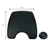 Tapis de salon anti-fatigue moderne pour salon de coiffure, antidérapant, imperméable, lavable, en PU, adapté aux animaux domestiques, conçu pour les salons
