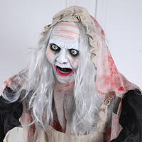 Grandes décorations de personnages d'horreur, artisanat effrayant, fantômes debout à visage amusant pour intérieur et extérieur, vente en gros pour le Festival d'Halloween