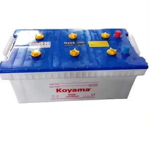 Koyama Factory Dry-charged Car Battery 12V200Ah N200 Original Gel Battery Auto Starting For Cars/Truck Rechargeable Lead Acid