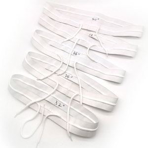 Hot Bán 4Cm 5Cm Trắng Đen Polyester Cao Su Đường Ống Dây Ban Nhạc Đàn Hồi Cho Bãi Biển Quần Short - Product Image 2