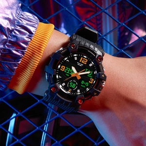 SHUAIKE 1094 Nouvelle Arrivée Fabricant Chinois Montre Sportive Numérique Homme Pas Cher Montre Analogique en Plastique Montre à Quartz pour Homme - Product Image 5