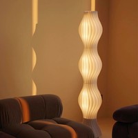 Lampe sur pied LED moderne nordique CSLIDO, lumière LED élégante et créative pour la décoration du salon, abat-jour en métal original
