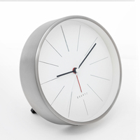 6 Zoll kleine Metall Wecker Wohnkultur Roségold Metall Tisch uhr Batterie Stil runden Tisch Wecker